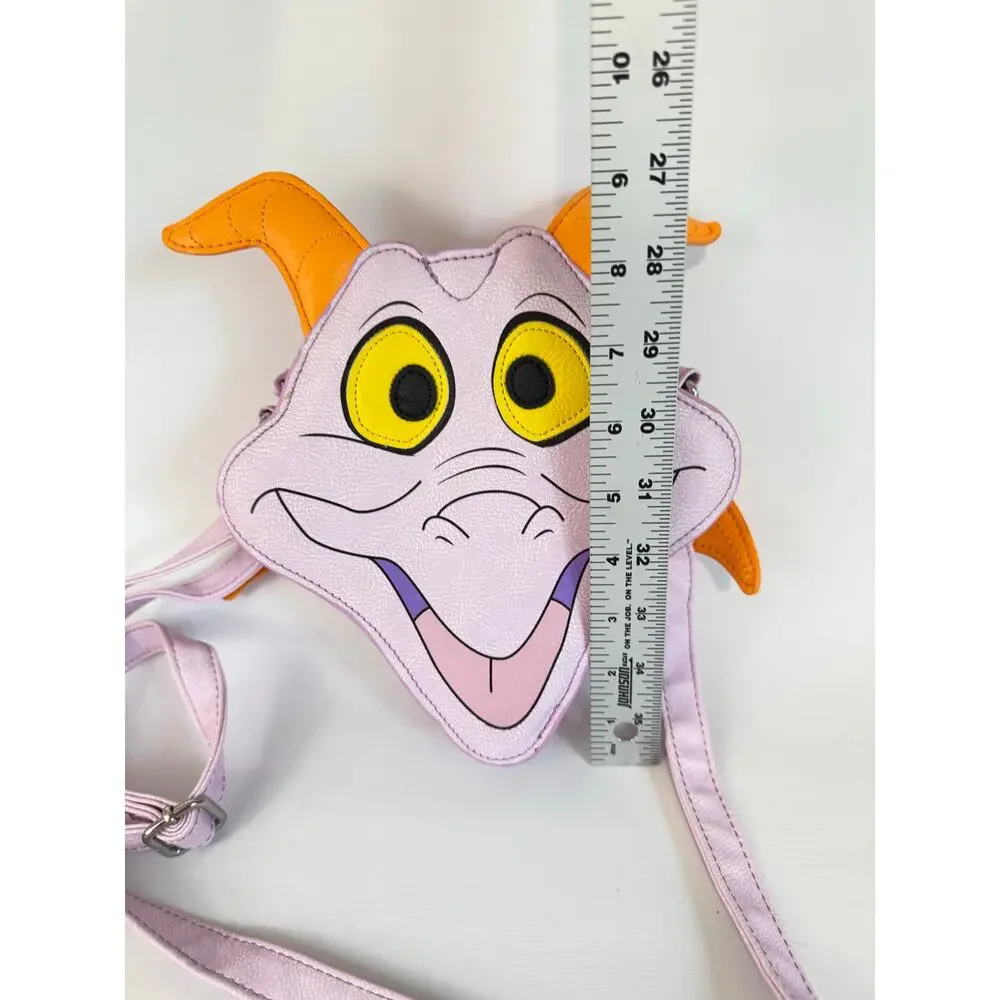 Disney Parks Loungefly Figment Purple Dragon Crossbody Bag 9x9 Epcot Preowned - Picture 3 of 8